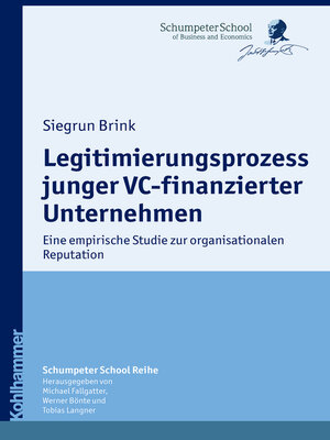 cover image of Legitimierungsprozess junger VC-finanzierter Unternehmen